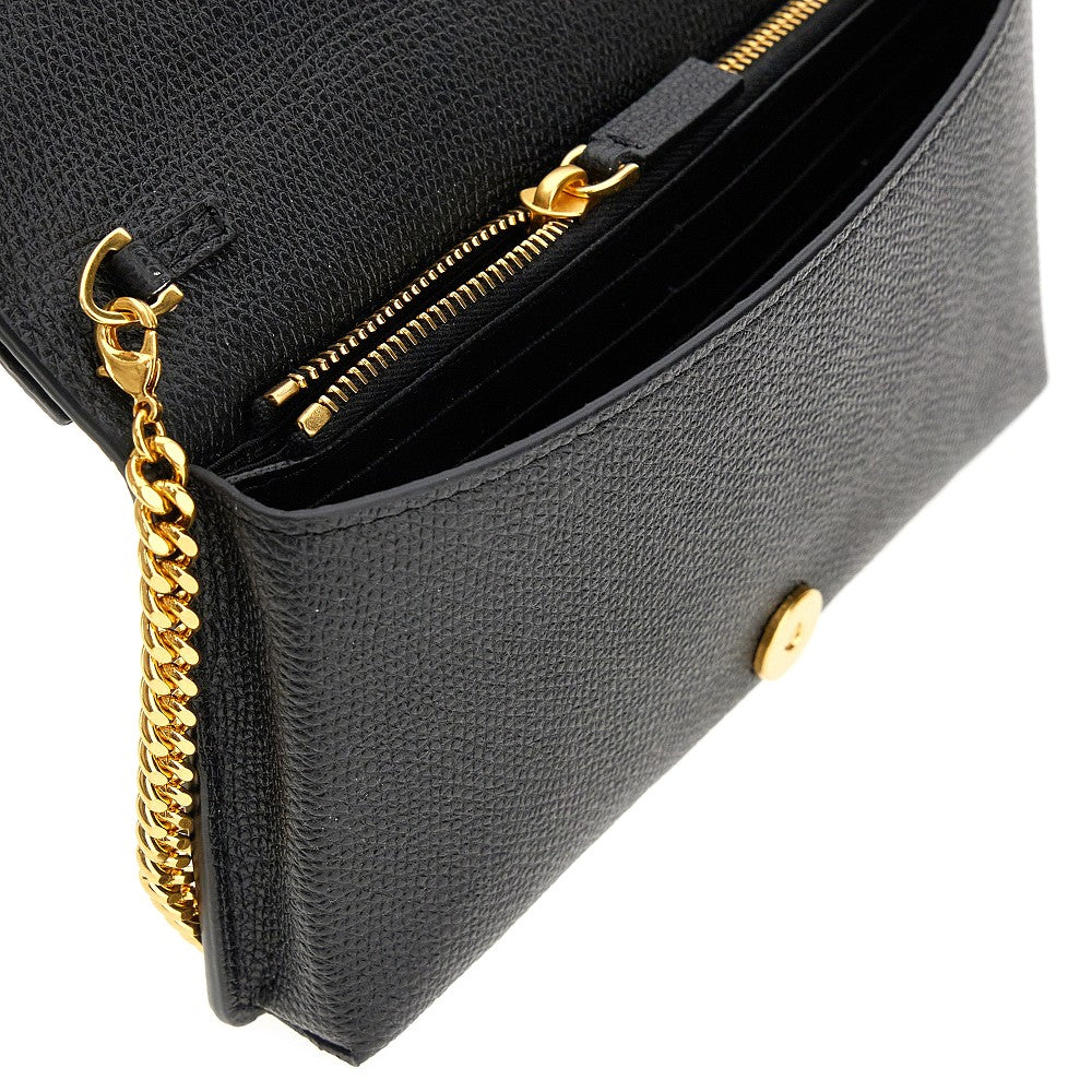 'VLogo Signature' leather pouch