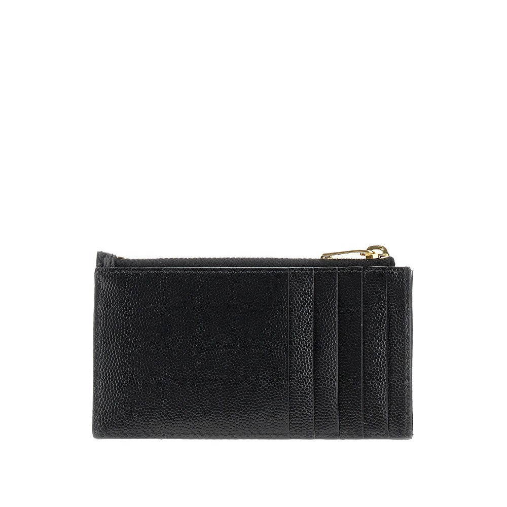 Pouch portacarte 'Cassandre' in pelle granata