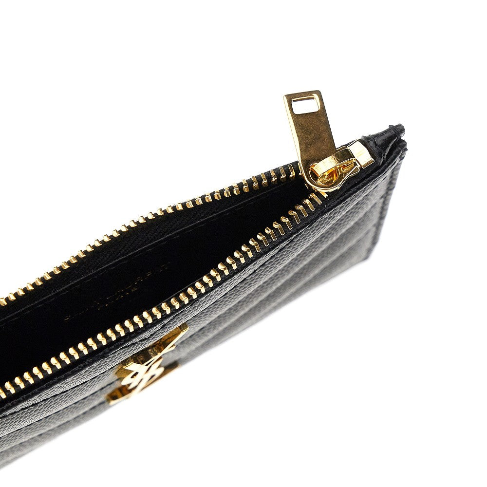 Pouch portacarte 'Cassandre' in pelle granata