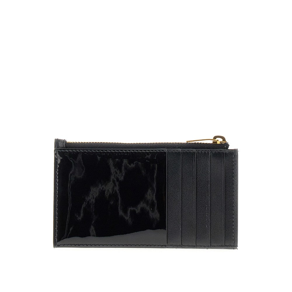 'Cassandre' patent leather zip cardholder