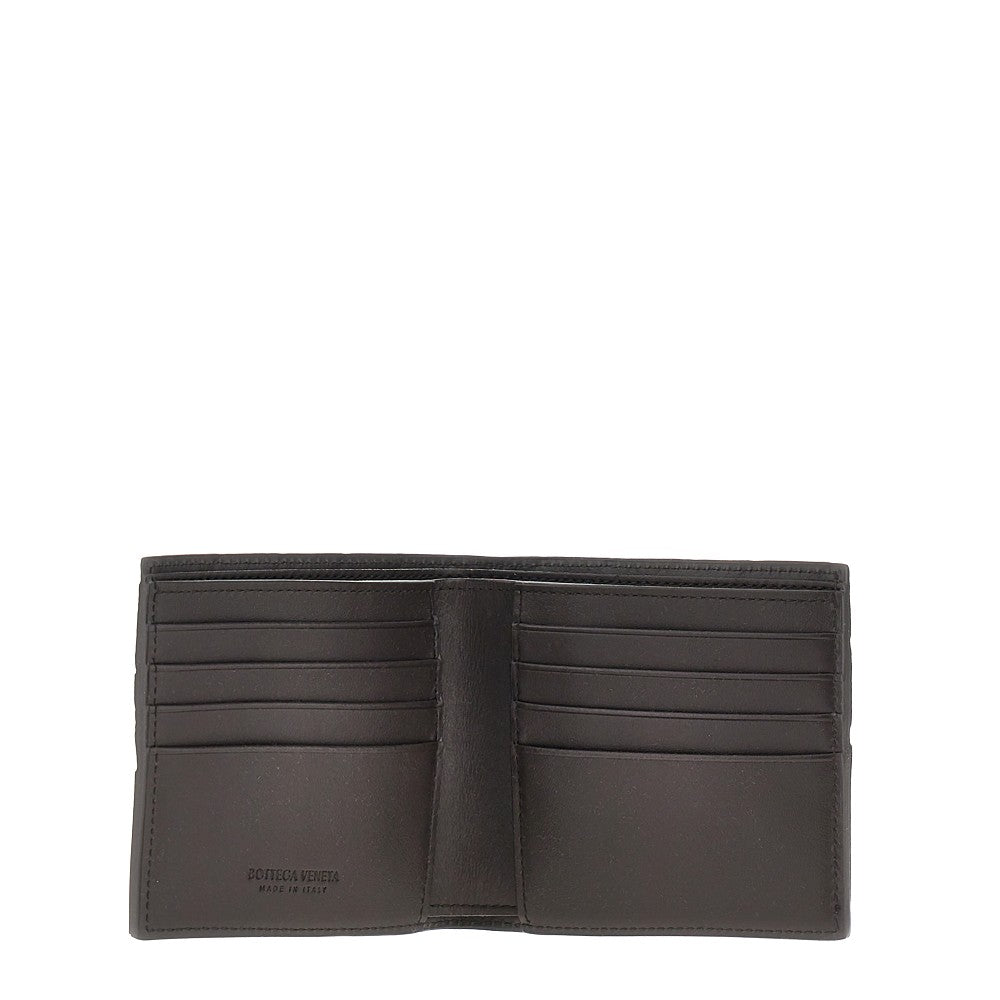 Portafoglio bi-fold 'Intrecciato'