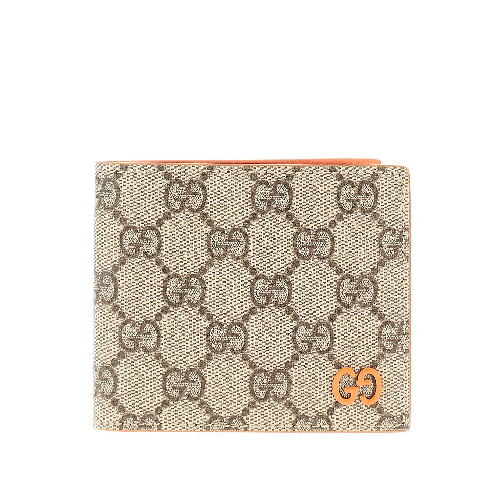 Bi-fold wallet with lacquered GG detail