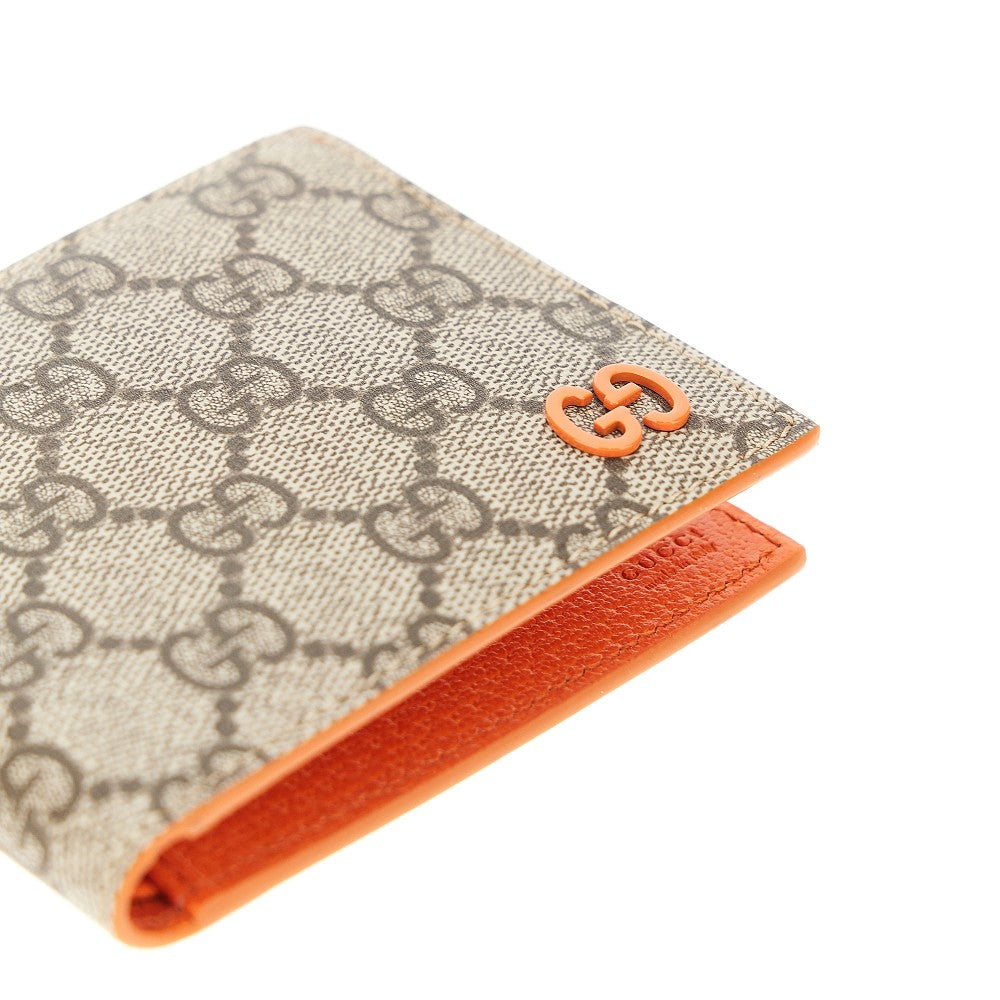 Bi-fold wallet with lacquered GG detail