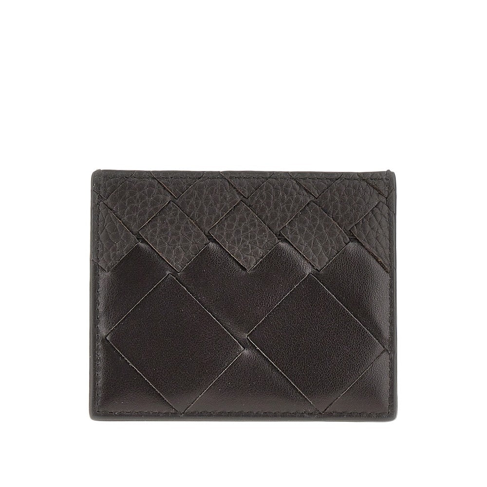 Dégradé Intrecciato leather cardholder