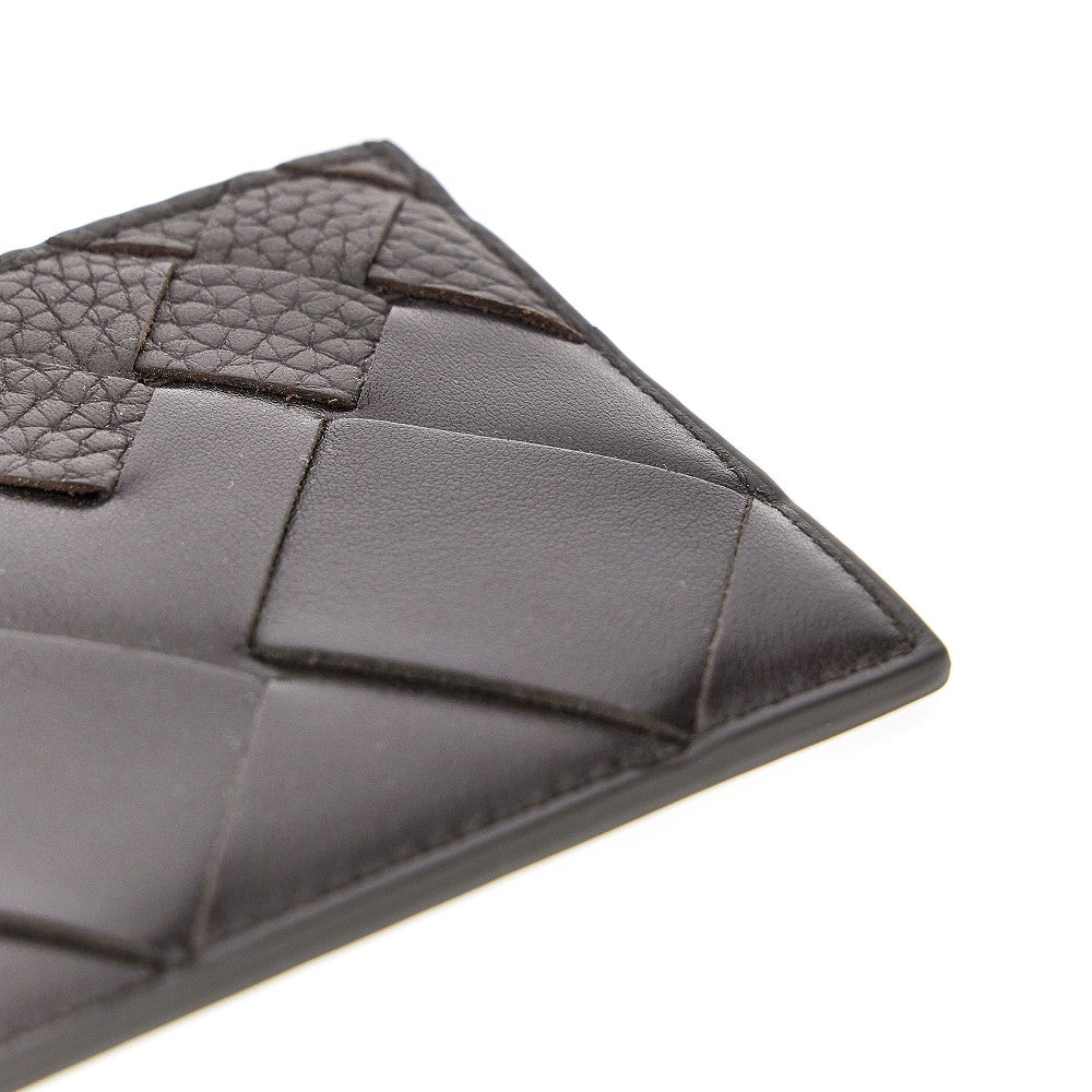 Portacarte in pelle Intrecciato dégradé