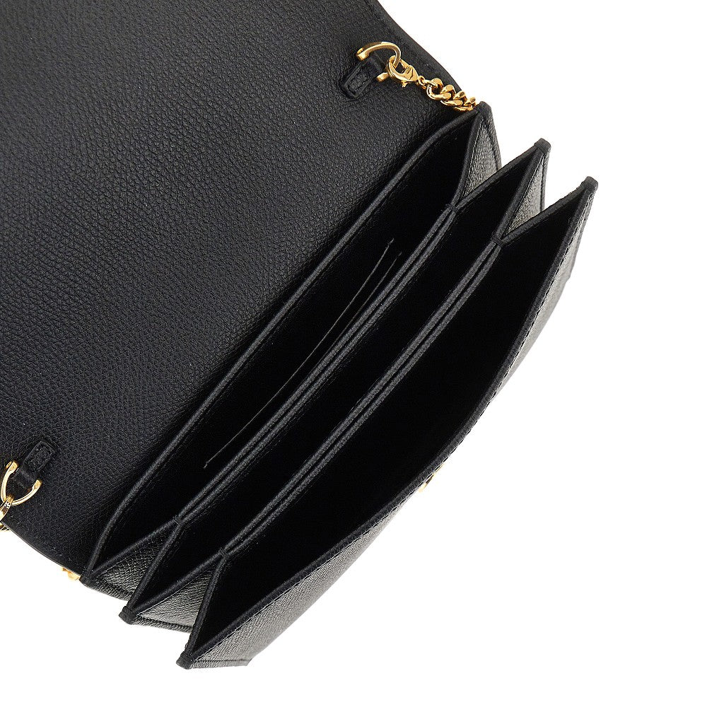 Pochette in pelle granata VLogo Signature