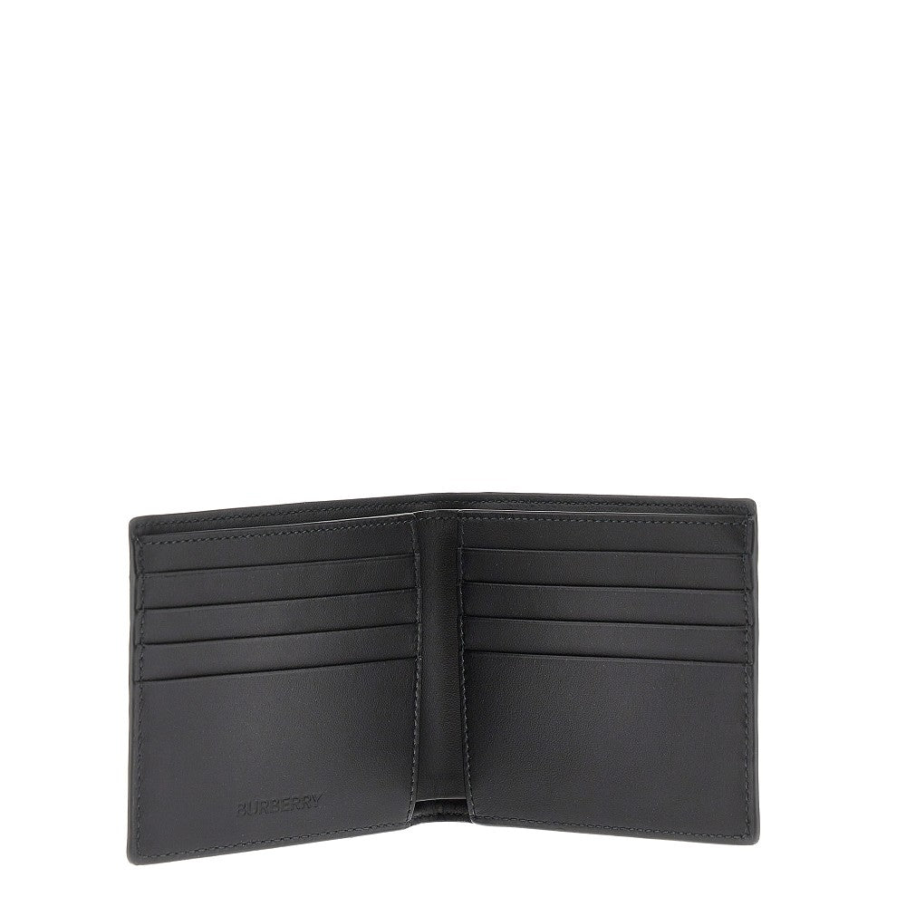 Check coated fabric bi-fold wallet