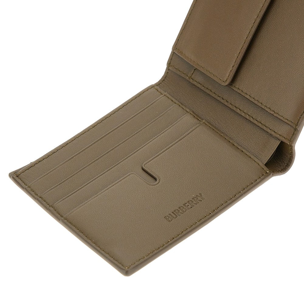 Check coated fabric bi.fold wallet