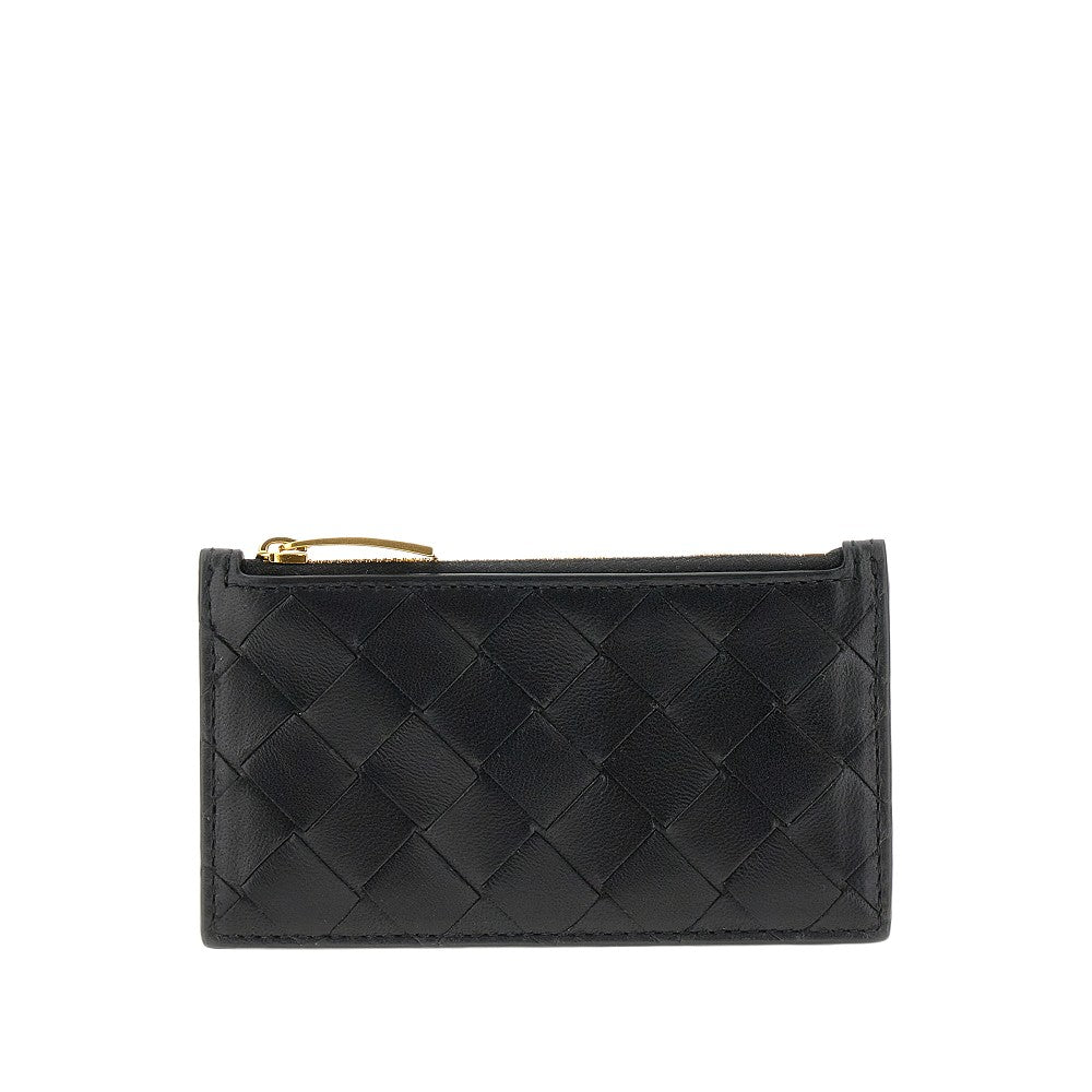 Pouch portacarte in nappa Intrecciato