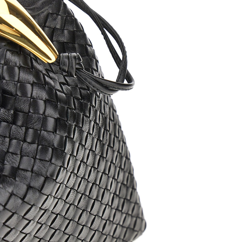 Borsa 'Dustbag Handle' in nappa intrecciata