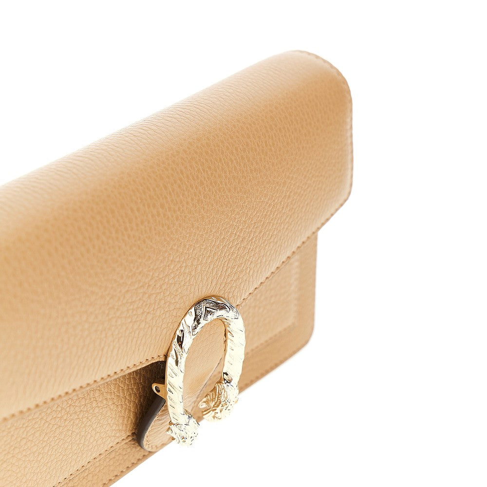 Leather 'Dionysus' clutch with chain