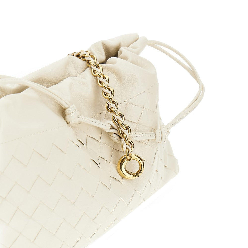 Pochette 'Notte' in pelle Intrecciato