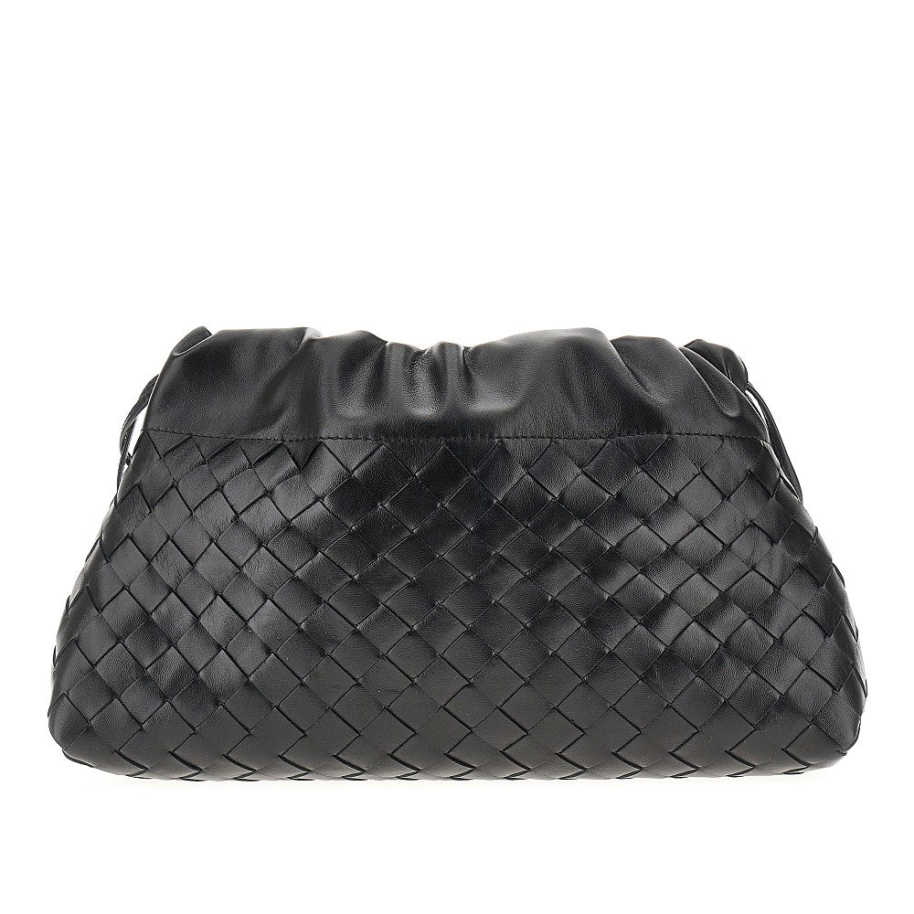 Pochette 'Notte' in pelle Intrecciato