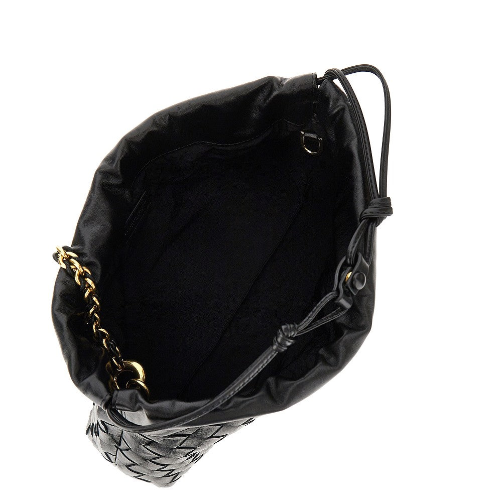 Pochette 'Notte' in pelle Intrecciato