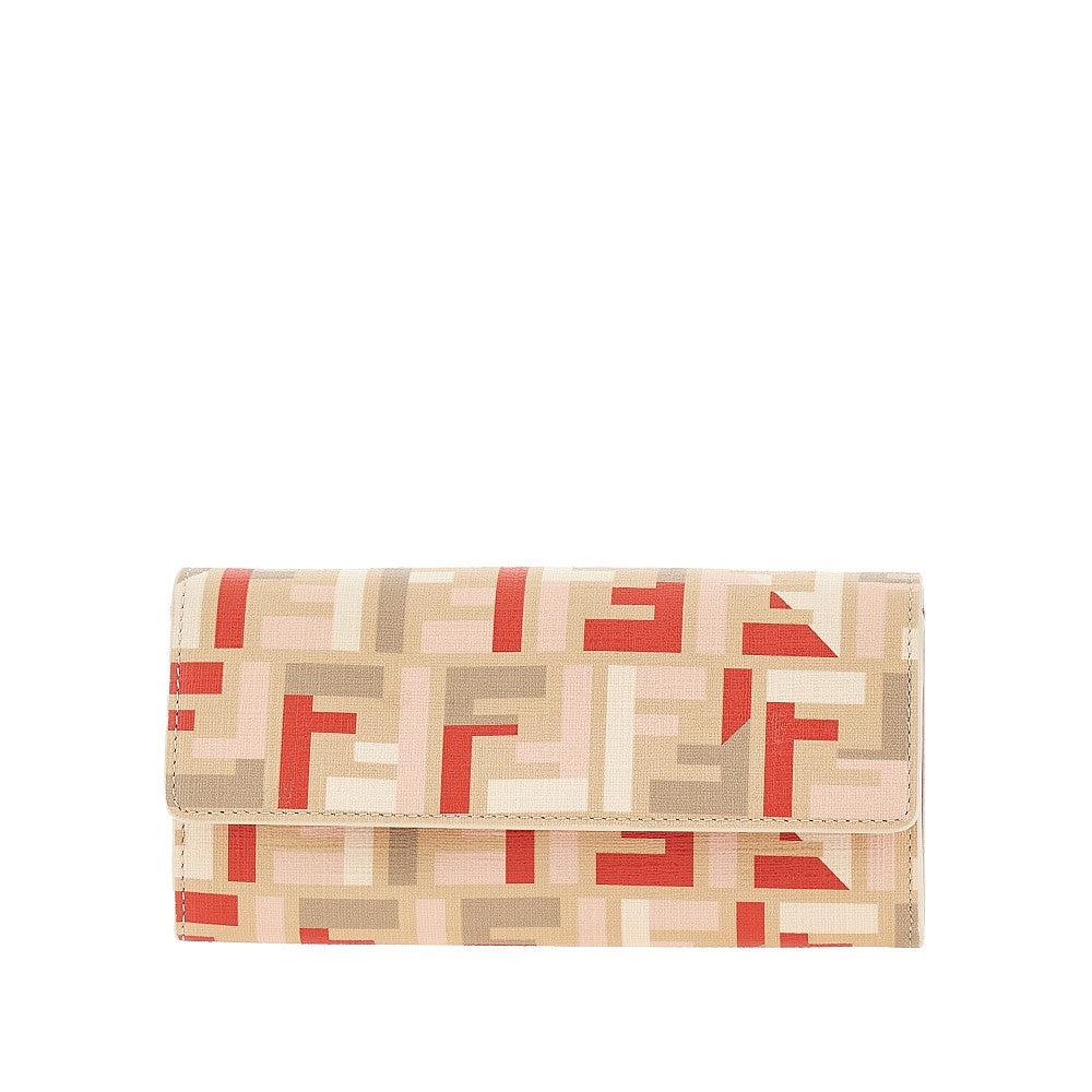 'Continental' clutch/wallet with chain