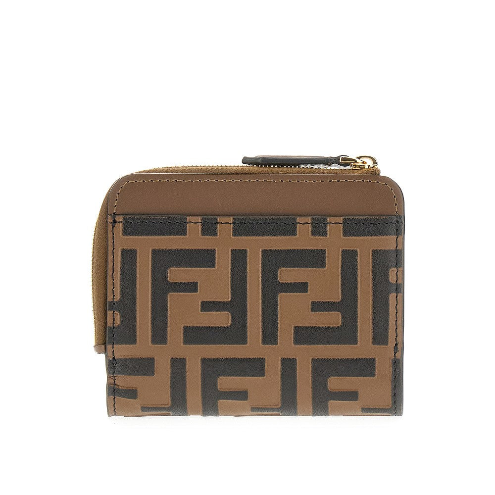FF leather small wallet