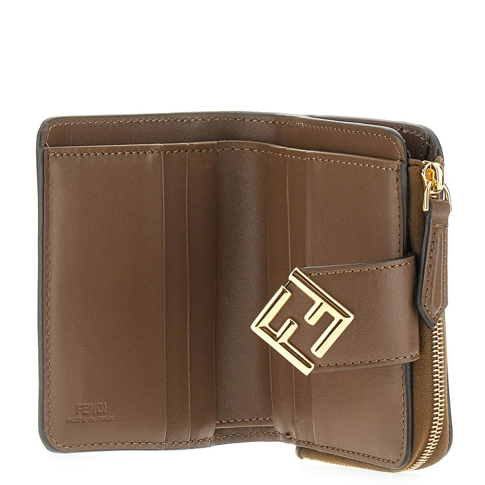 FF leather small wallet