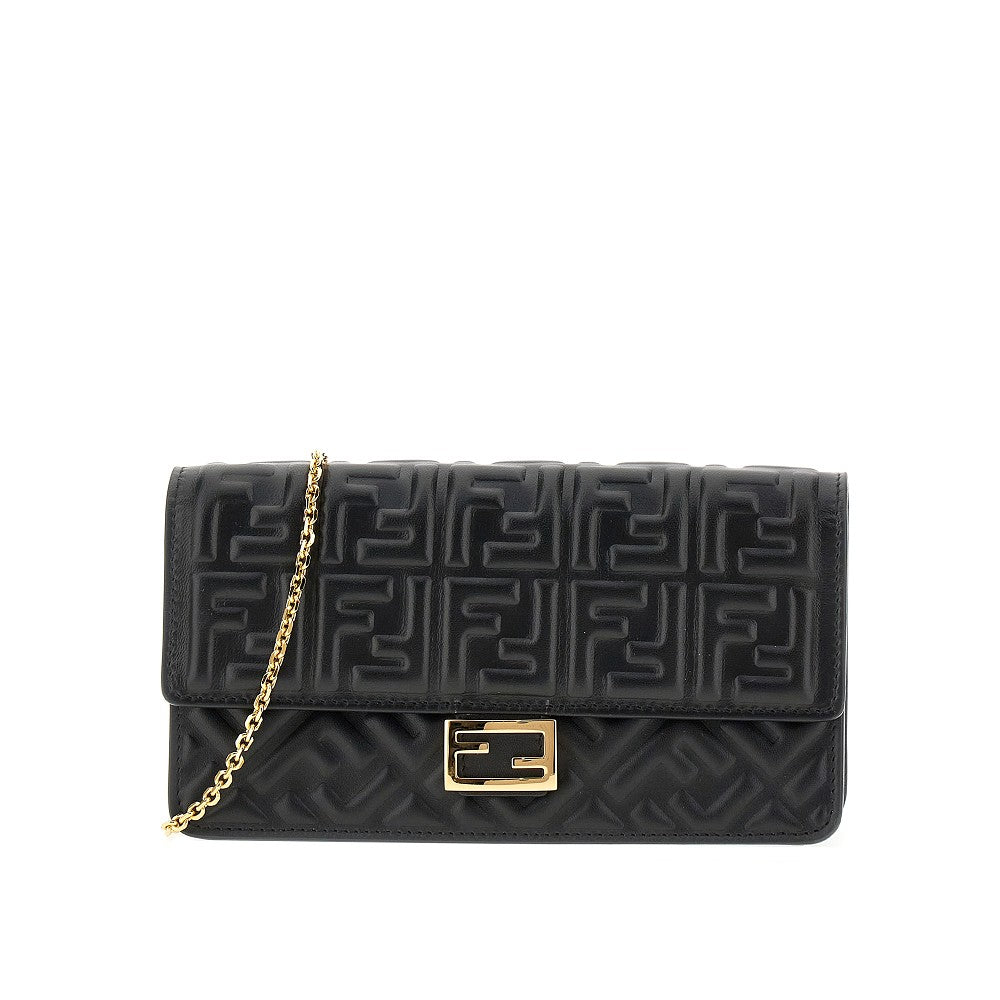 Pochette in nappa goffrata FF