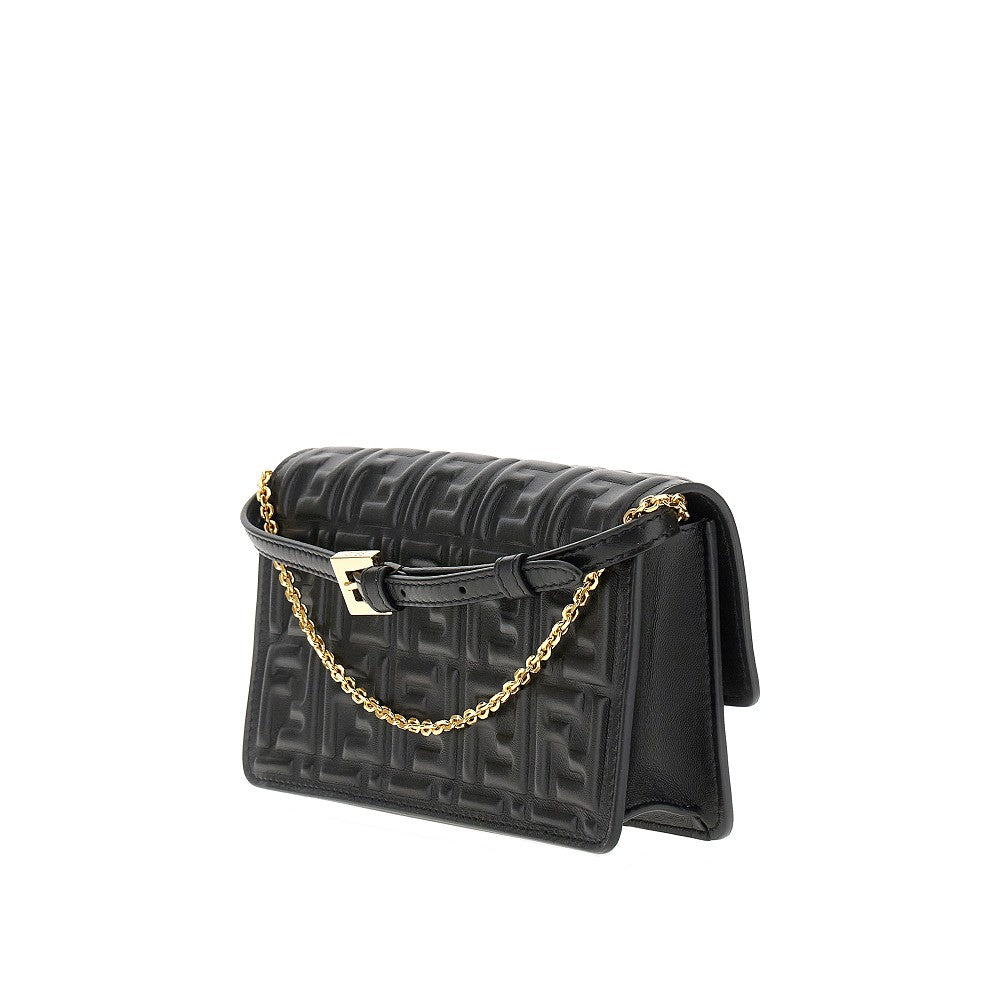 Pochette in nappa goffrata FF