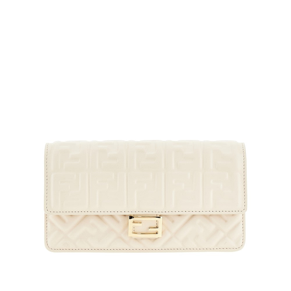 Embossed nappa leather 'Baguette' clutch