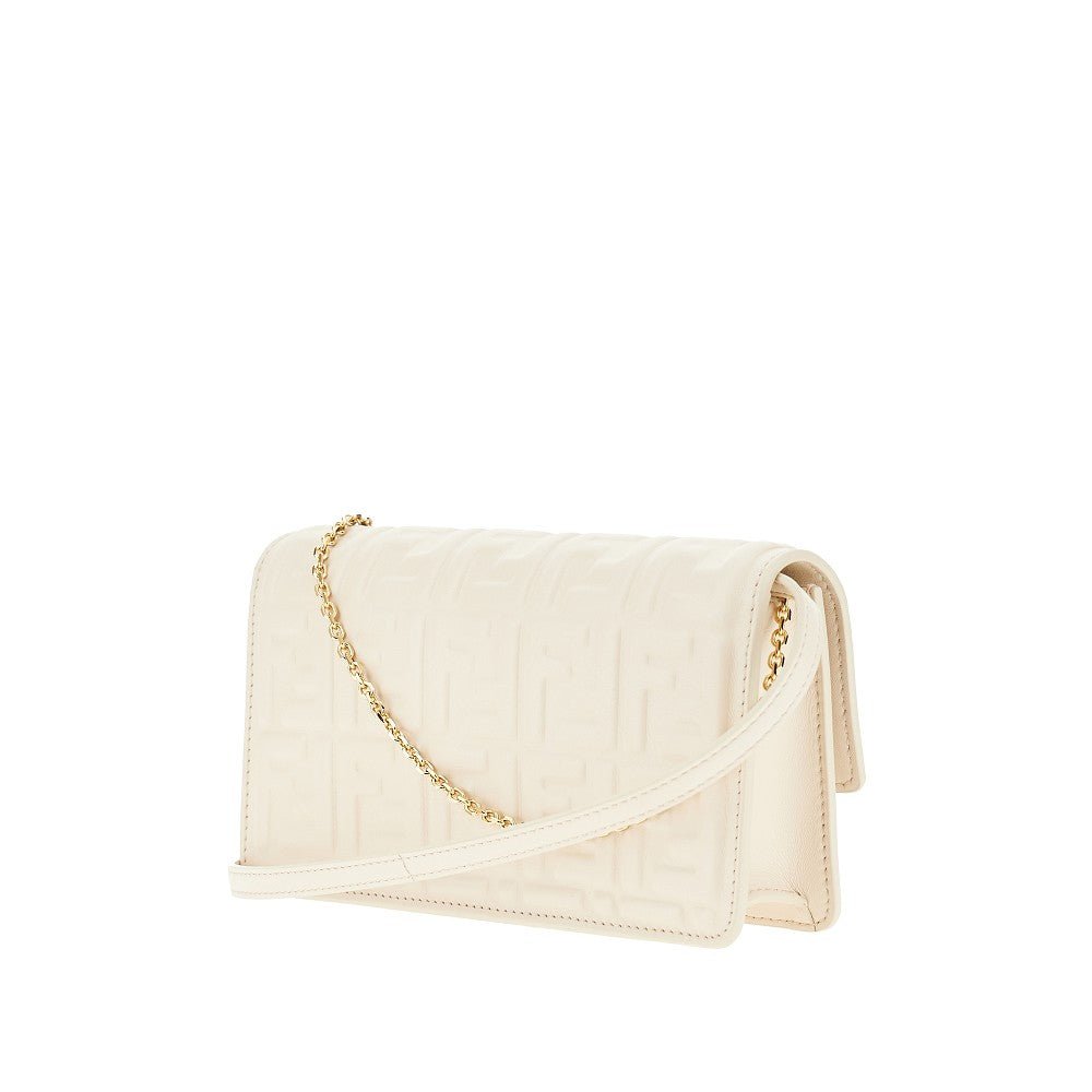 Embossed nappa leather 'Baguette' clutch