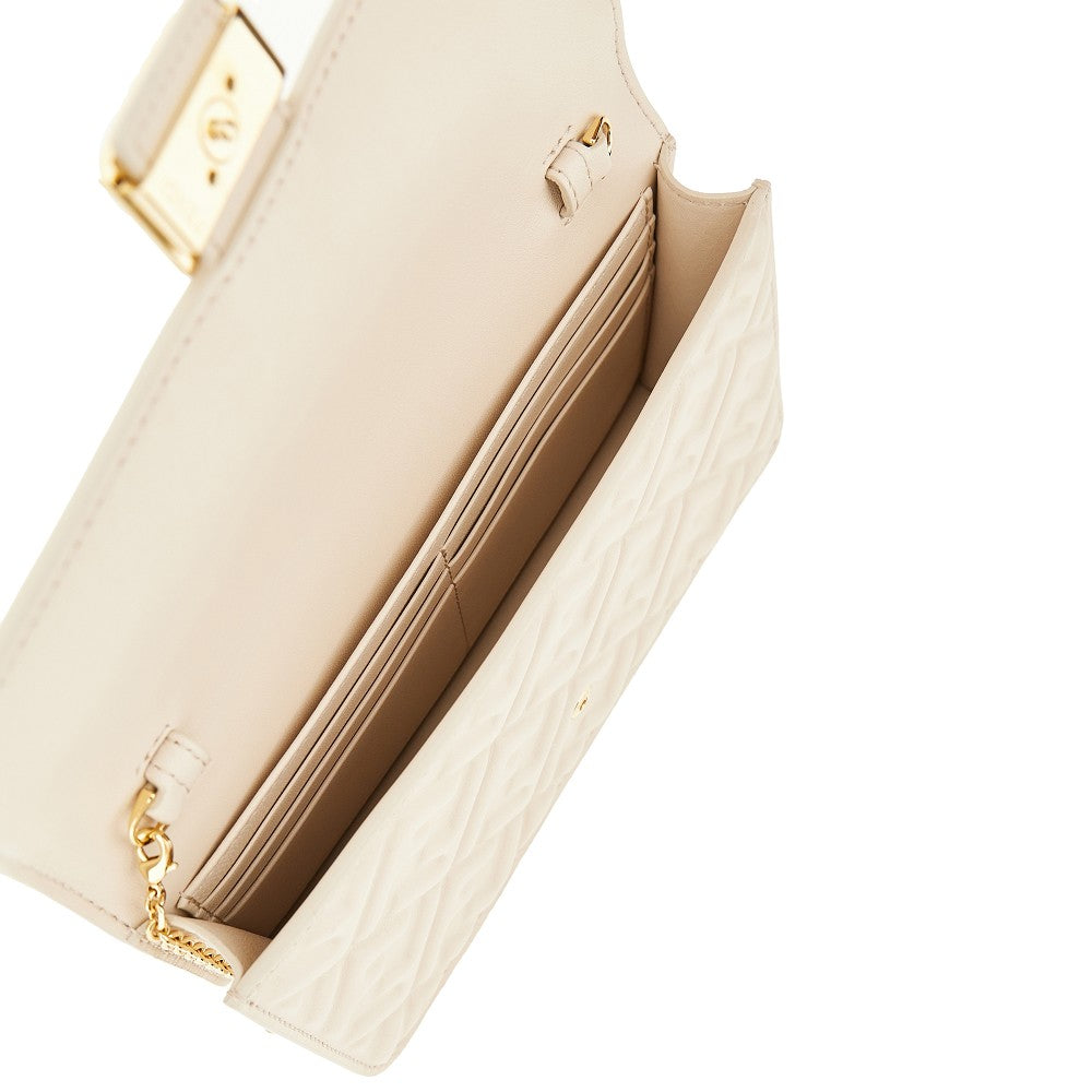 Embossed nappa leather 'Baguette' clutch