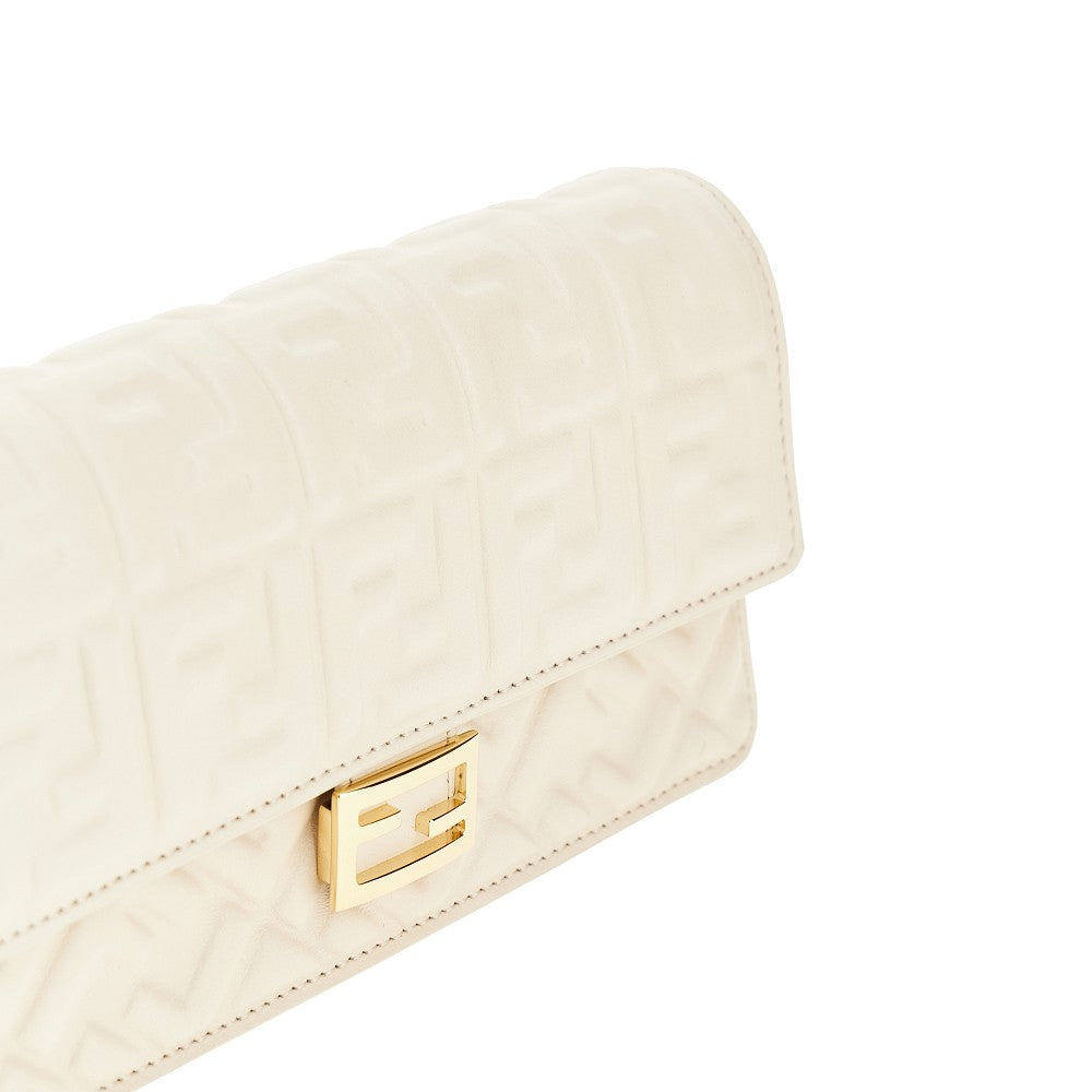 Embossed nappa leather 'Baguette' clutch
