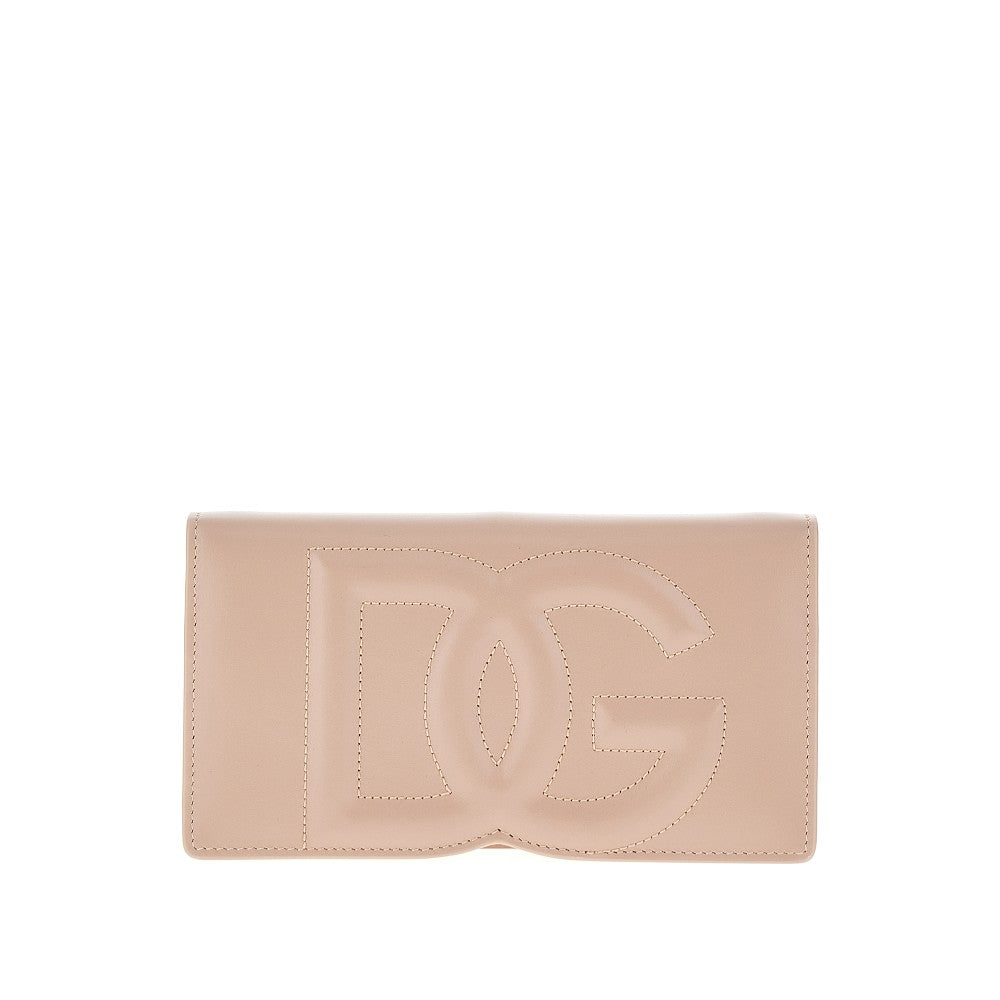 Clutch DG Logo in pelle