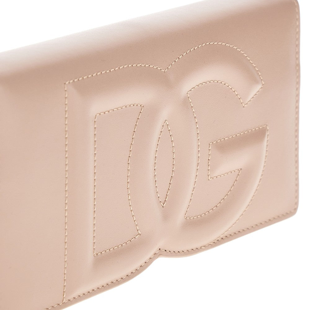 Clutch DG Logo in pelle
