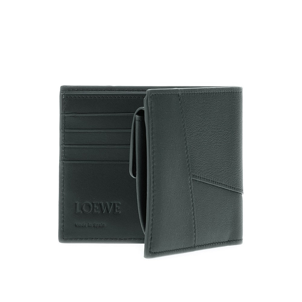 Portafoglio bi-fold in pelle 'Puzzle Edge'