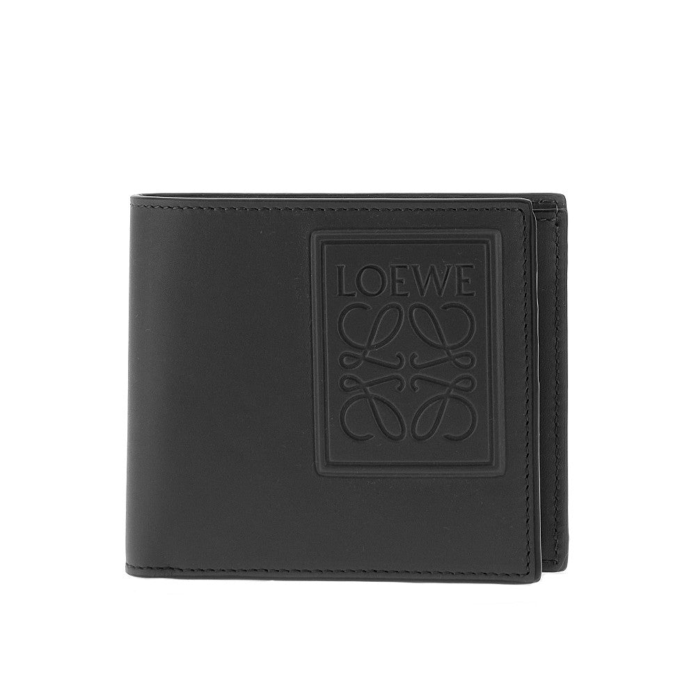 Leather bi-fold wallet with Anagram
