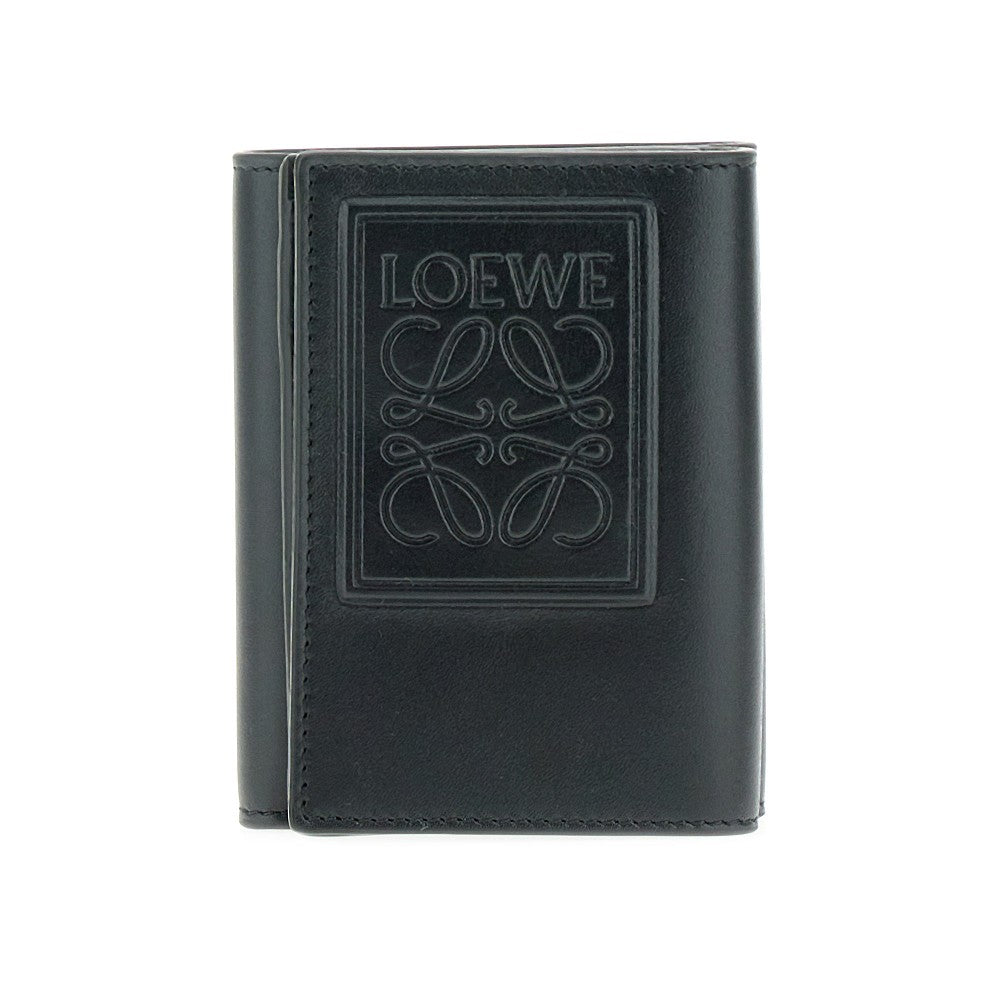 'Anagram leather tri-fold wallet