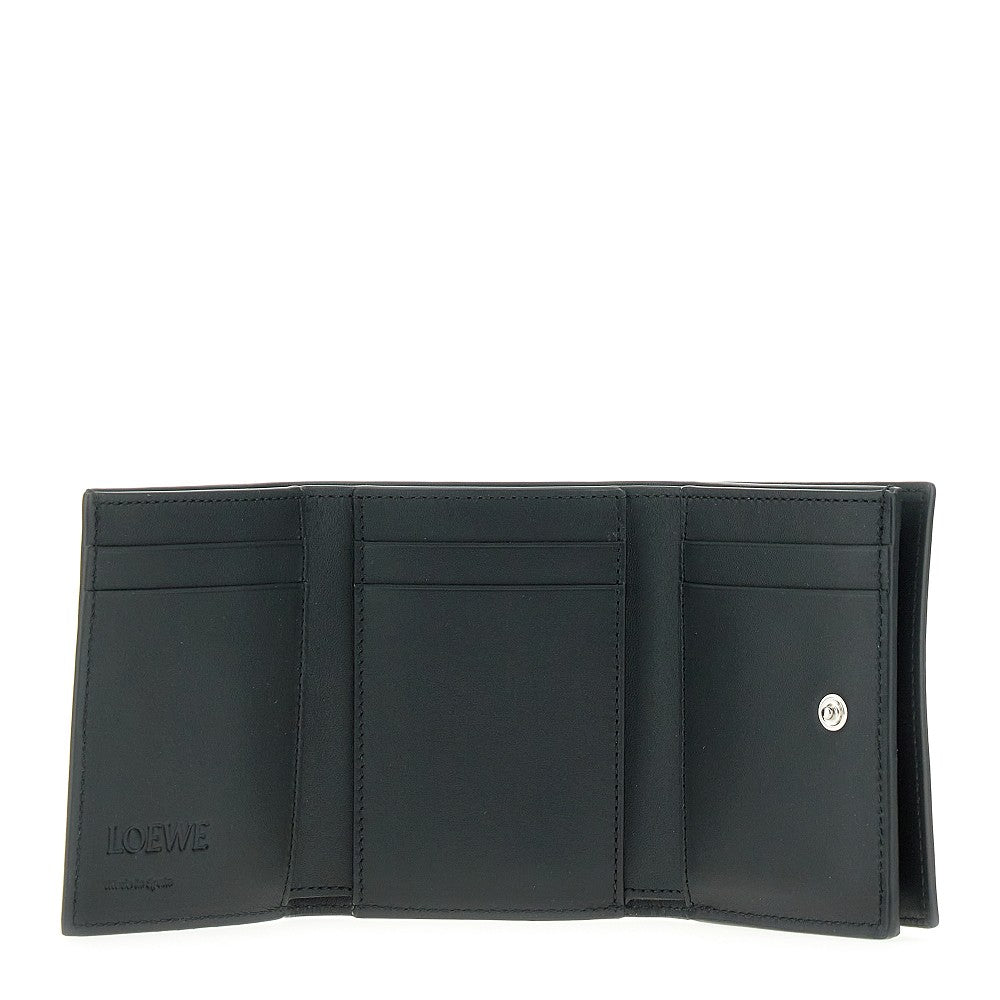 'Anagram leather tri-fold wallet
