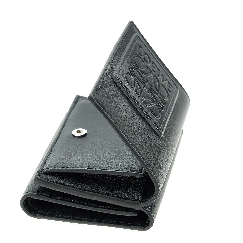 'Anagram leather tri-fold wallet