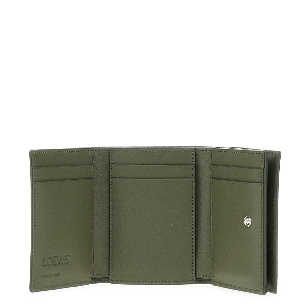 'Anagram leather tri-fold wallet