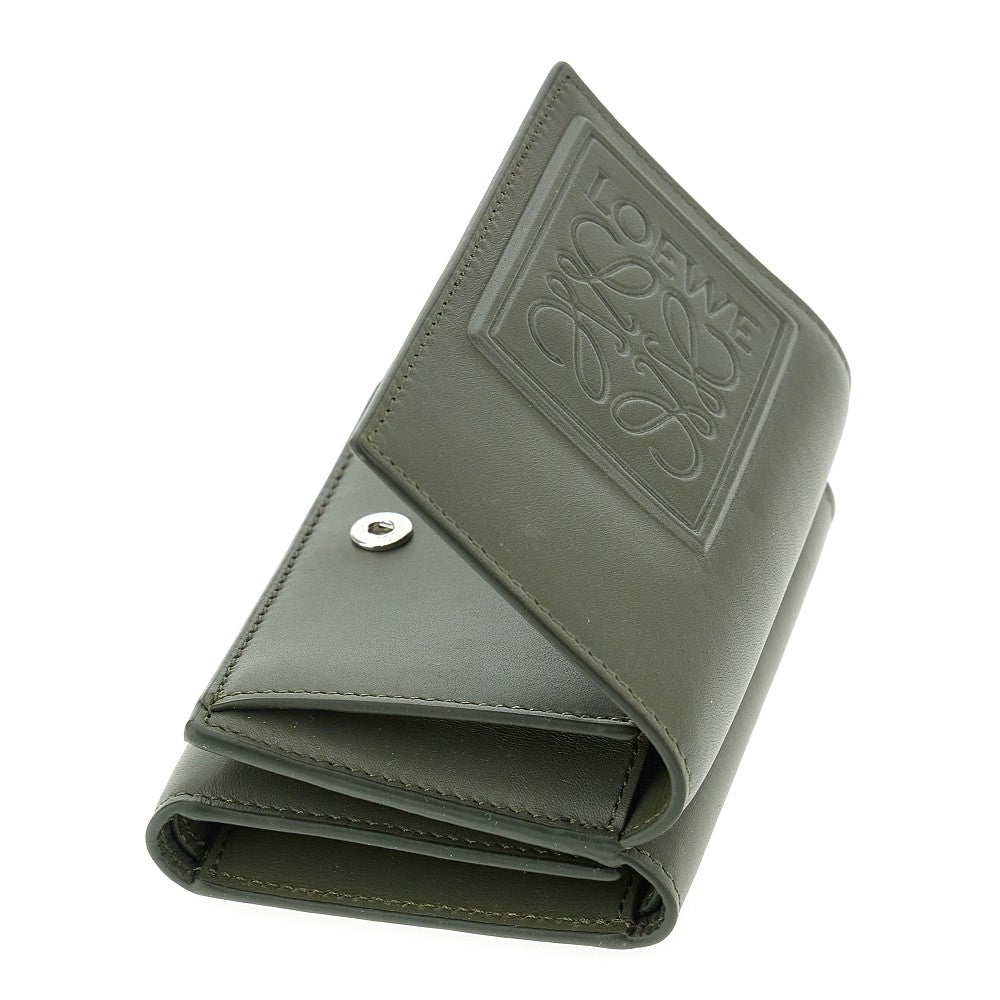 'Anagram leather tri-fold wallet