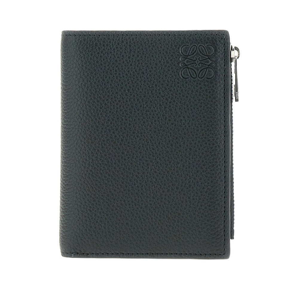 Grained leather Slim Compact wallet