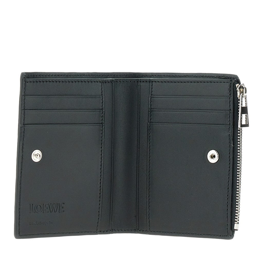 Grained leather Slim Compact wallet