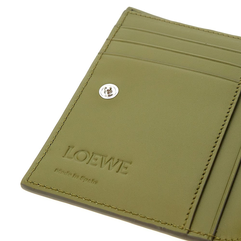 Grained leather Slim Compact wallet