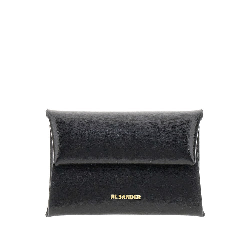 Folded leather coin purse