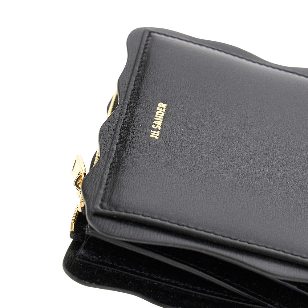 Small wallet with wavy motif