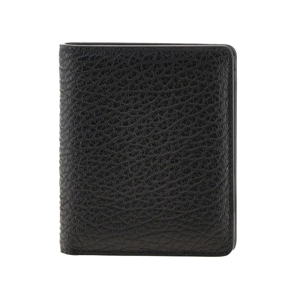 Portafoglio bi-fold 'Four Stitches' in pelle