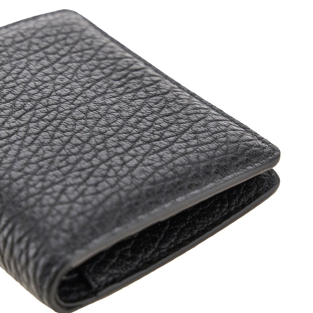 Portafoglio bi-fold 'Four Stitches' in pelle