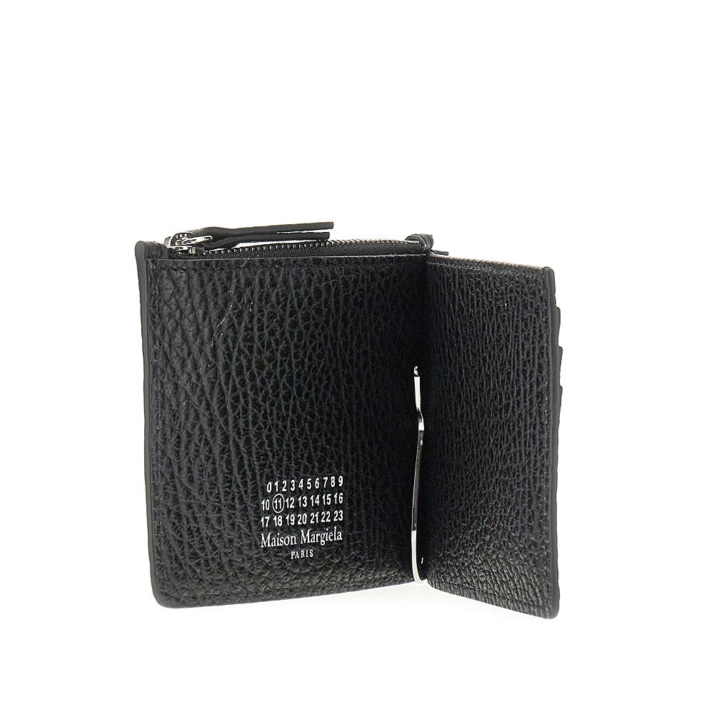 Portafoglio bi-fold con clip per banconote