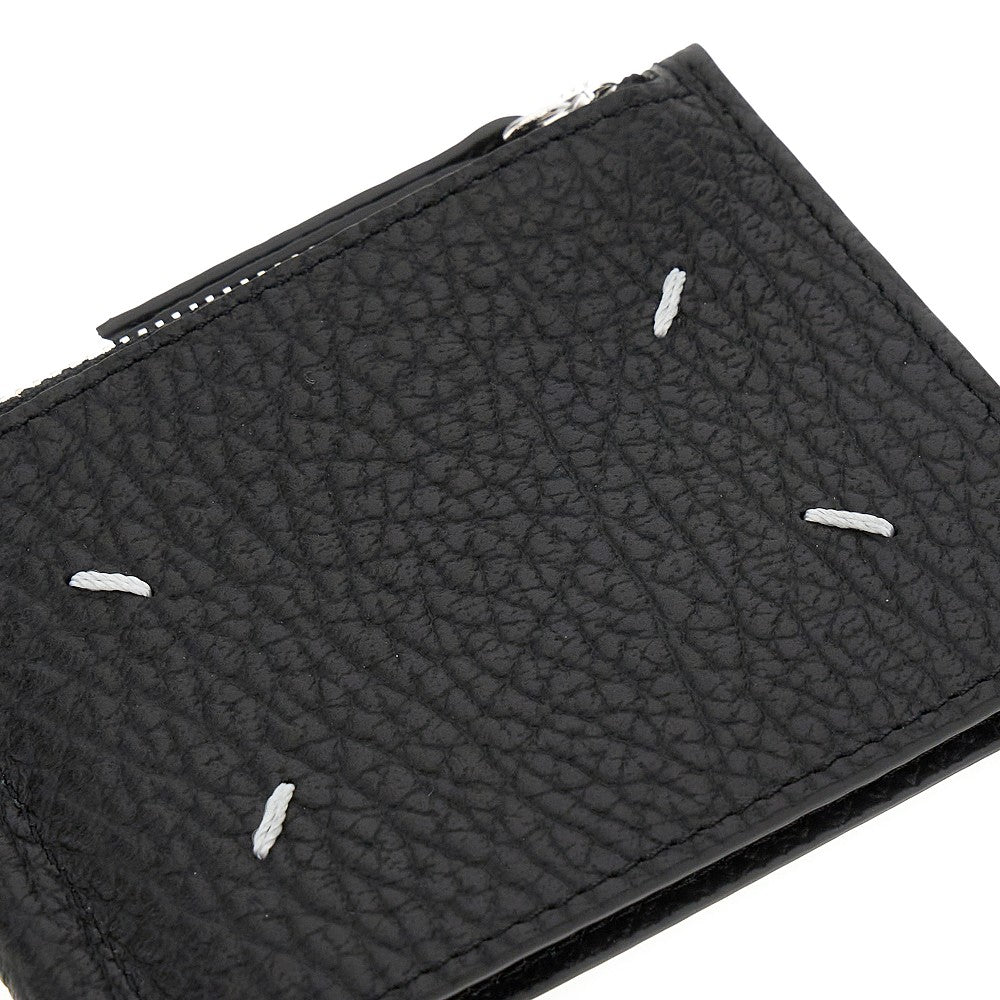 Portafoglio bi-fold con clip per banconote