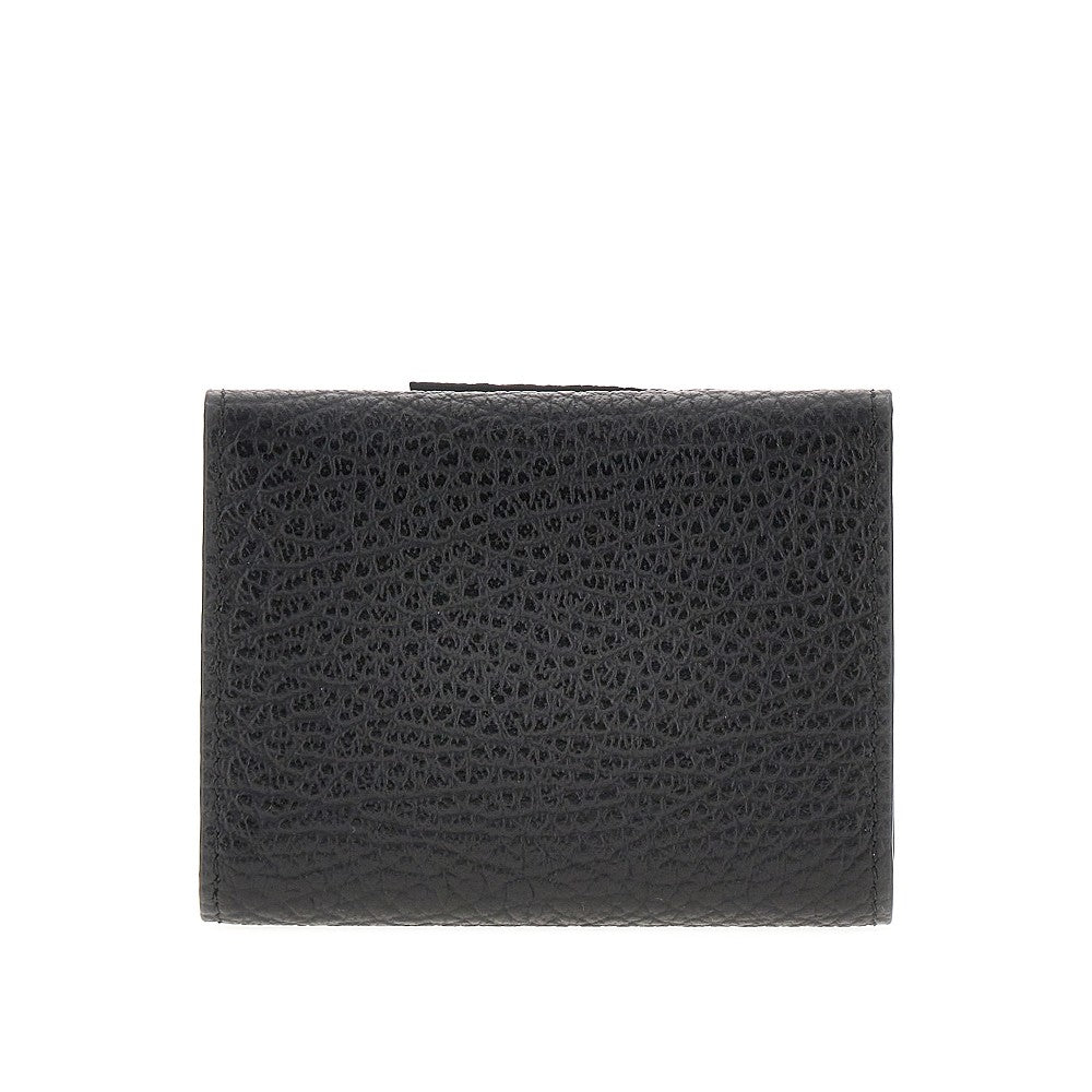 'Four Stitches' leather tri-fold wallet