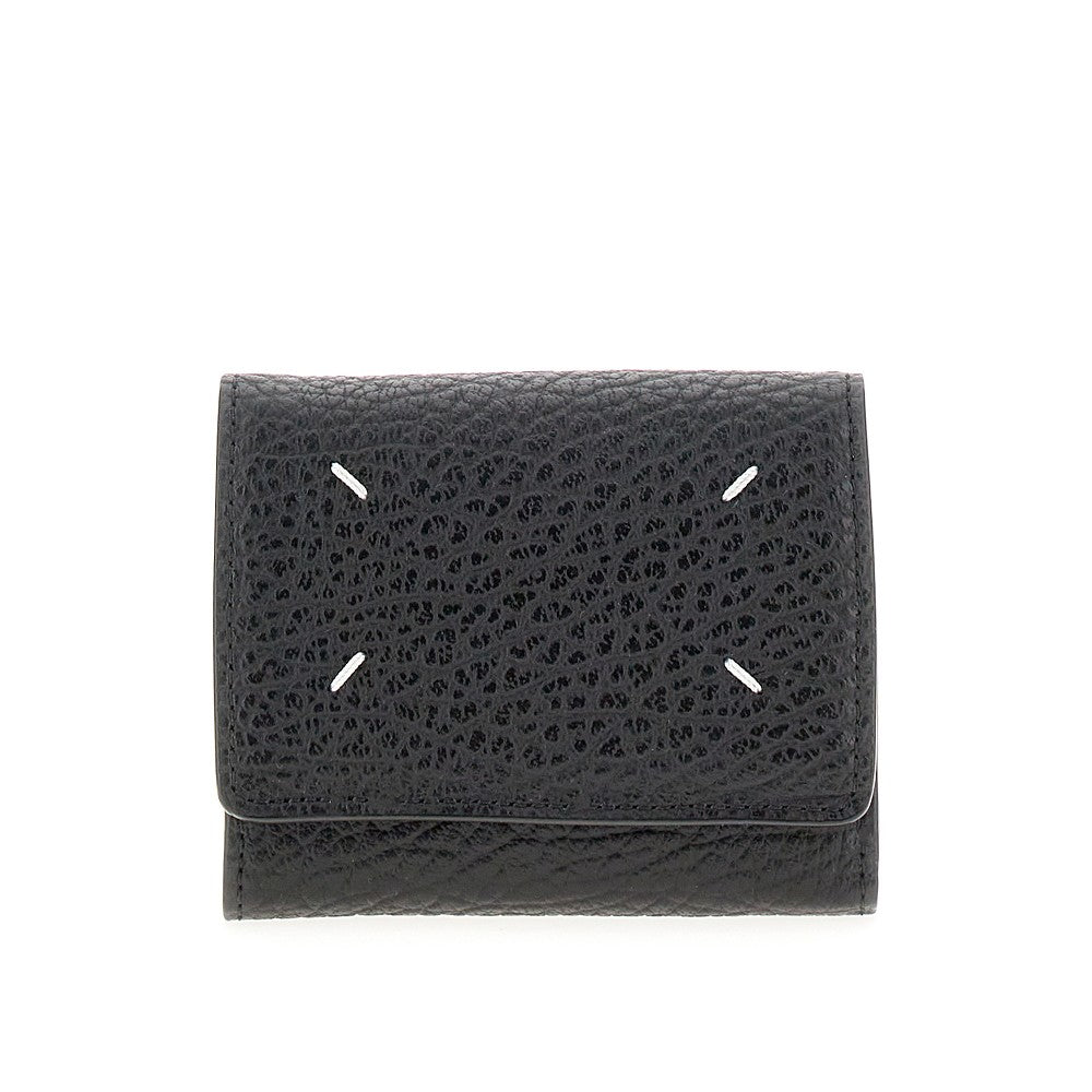'Four Stitches' grain leather wallet