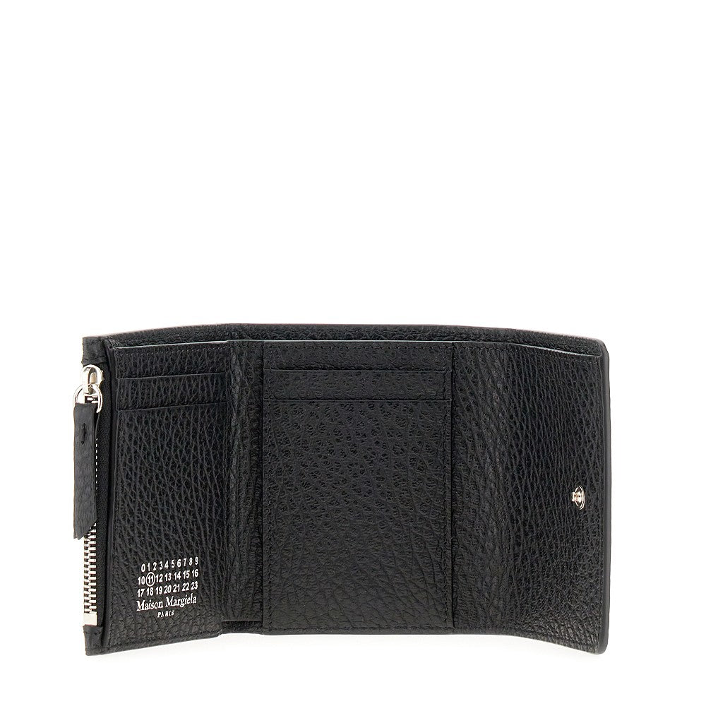'Four Stitches' grain leather wallet