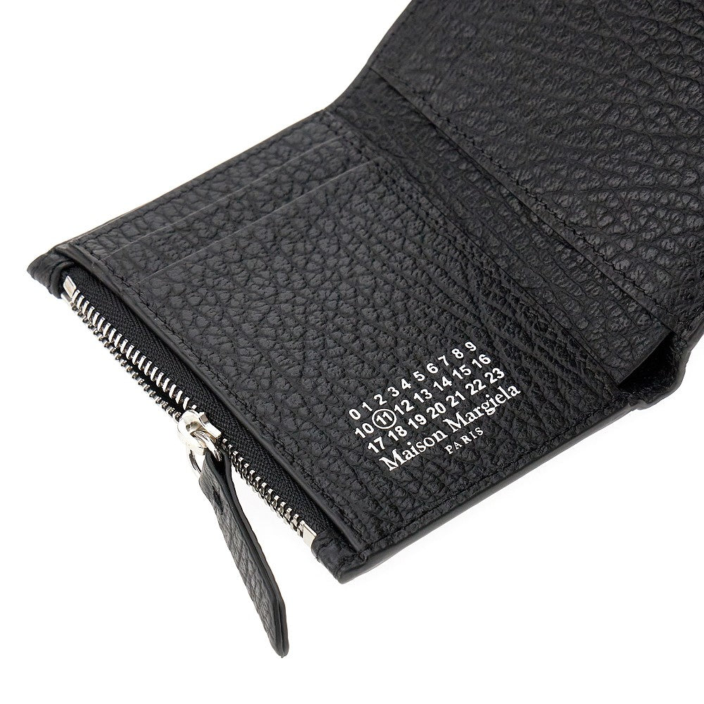 'Four Stitches' grain leather wallet