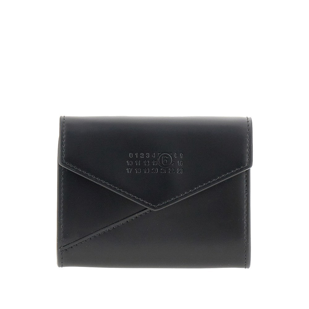 Rubberized leather small wallet